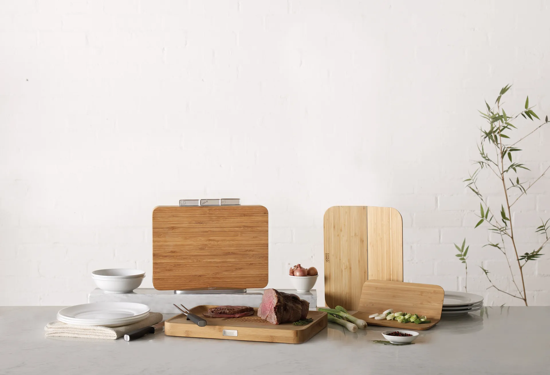 Cut & carve snijplank, Bamboe Joseph Joseph