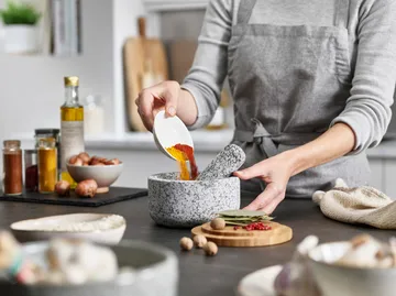 Dash mortel Ø15,5 cm - Granit-bamboe - Joseph Joseph