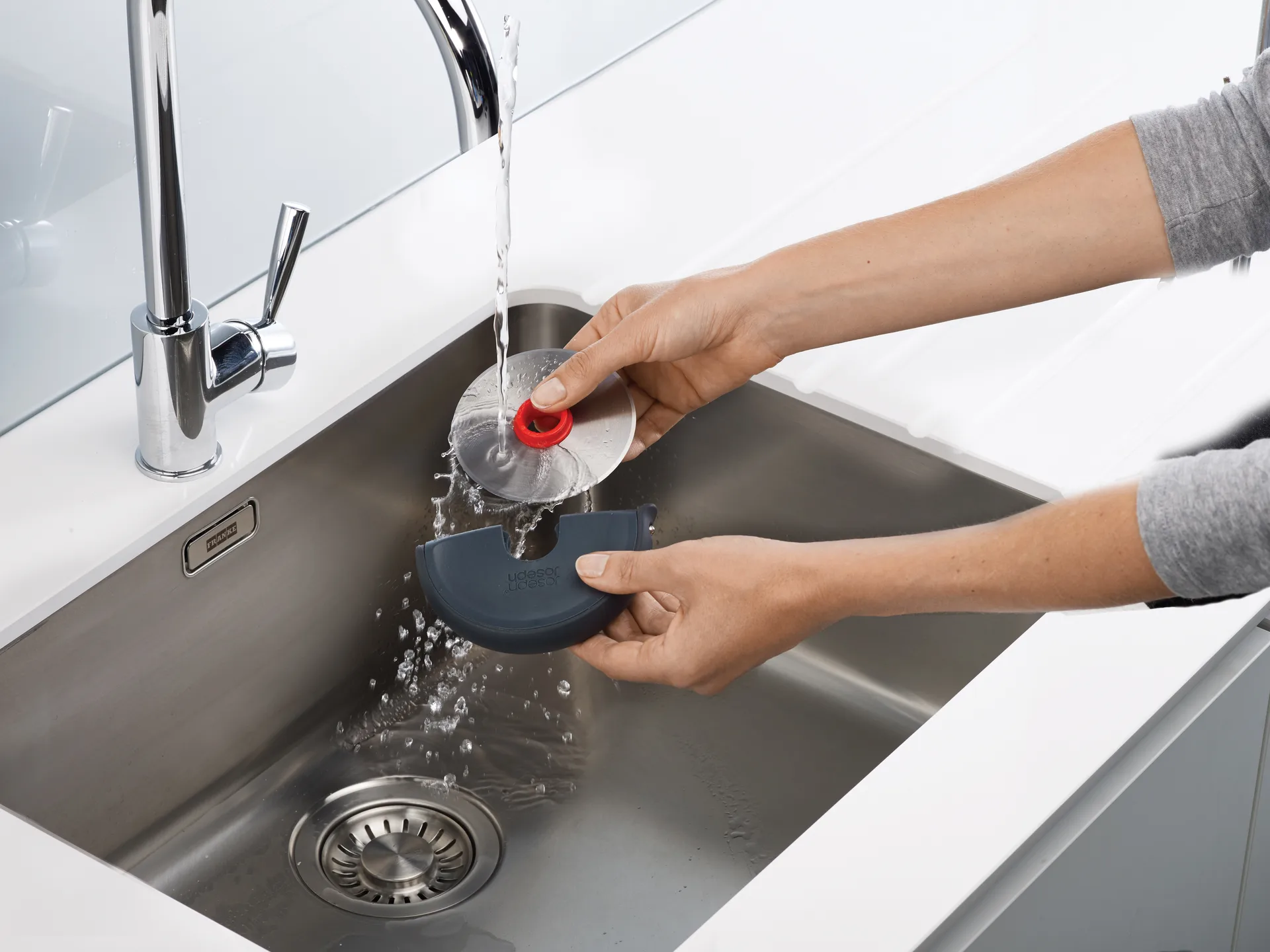 Disc easy clean pizzasnijder 12,1 cm, Grijs-roestvrij staal Joseph Joseph