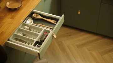 Drawerstore uitschuifbare besteklade 27,8 cm - Grijs - Joseph Joseph