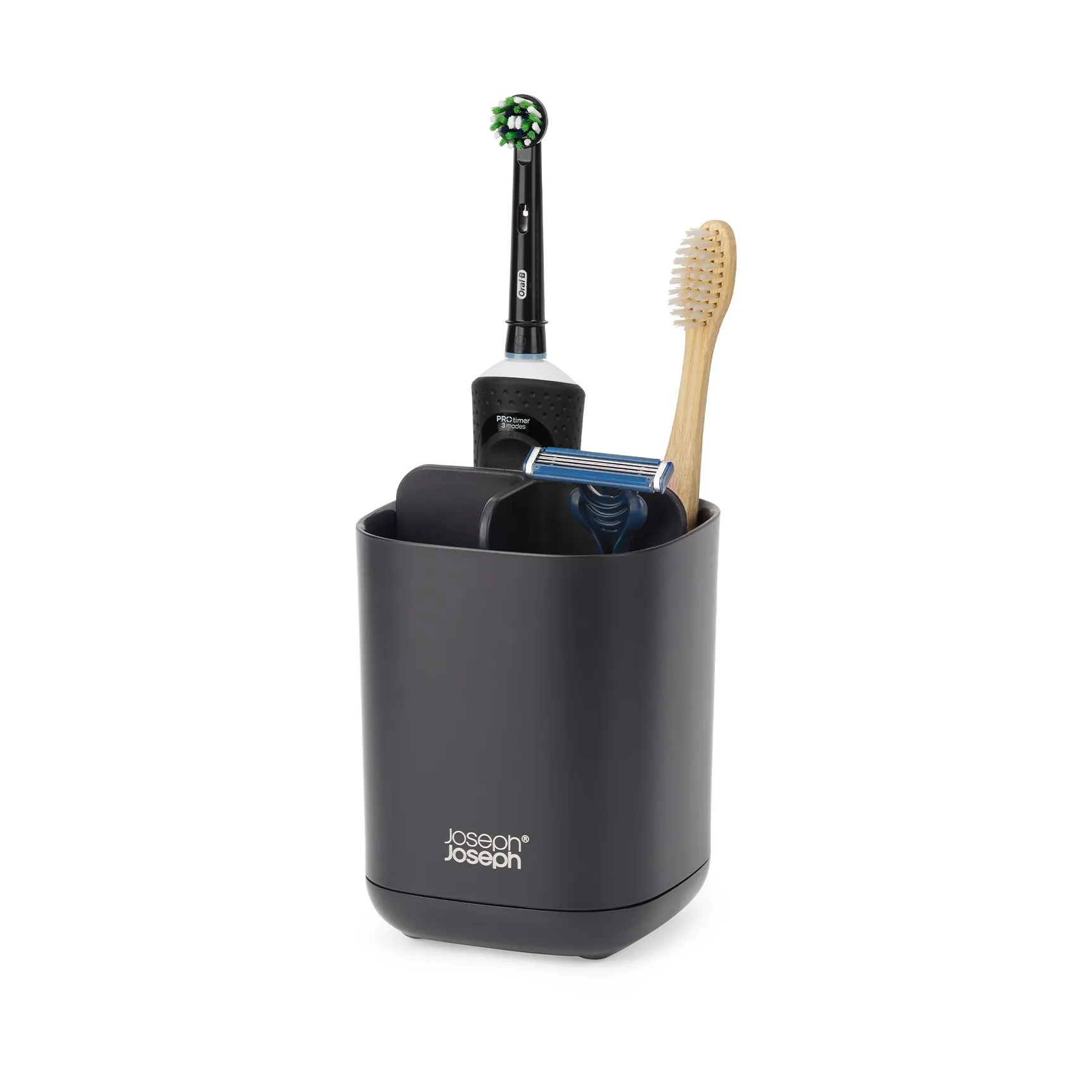 Easystore tandenborstelhouder 12,8 cm, Zwart Joseph Joseph