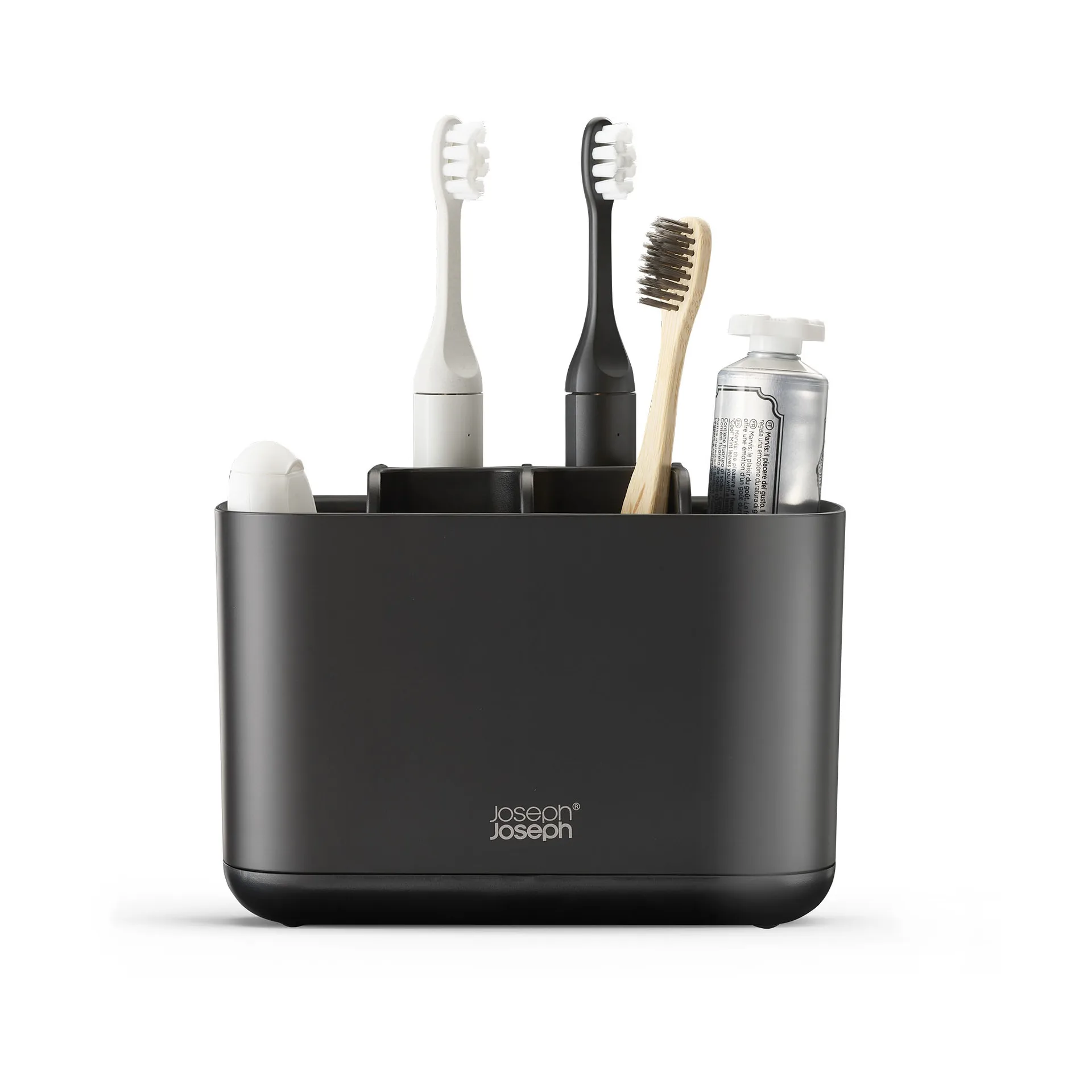 Easystore tandenborstelhouder large 17,6 cm, Zwart Joseph Joseph