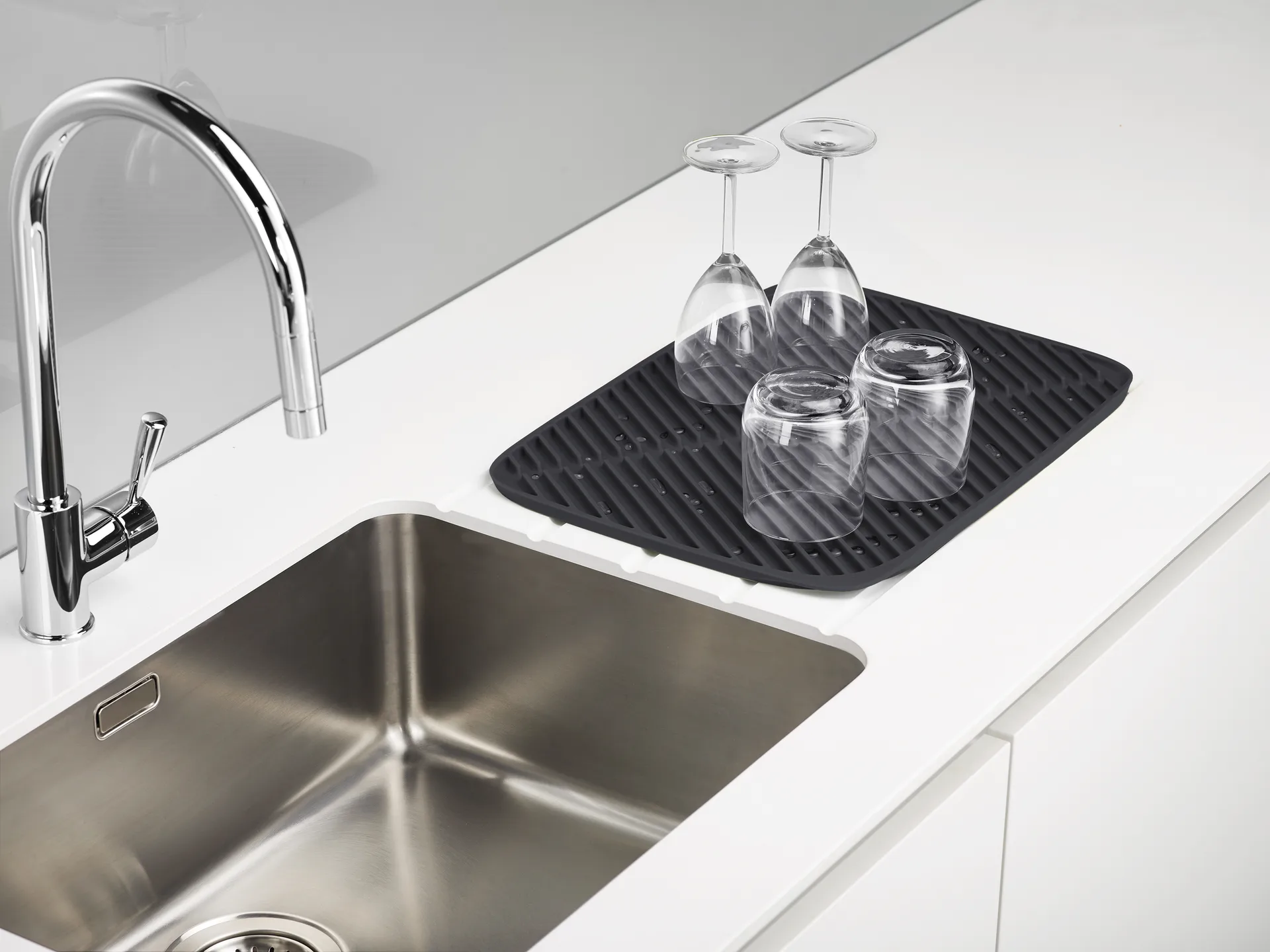 Flume afwasmat large 43,5 cm, Grijs Joseph Joseph