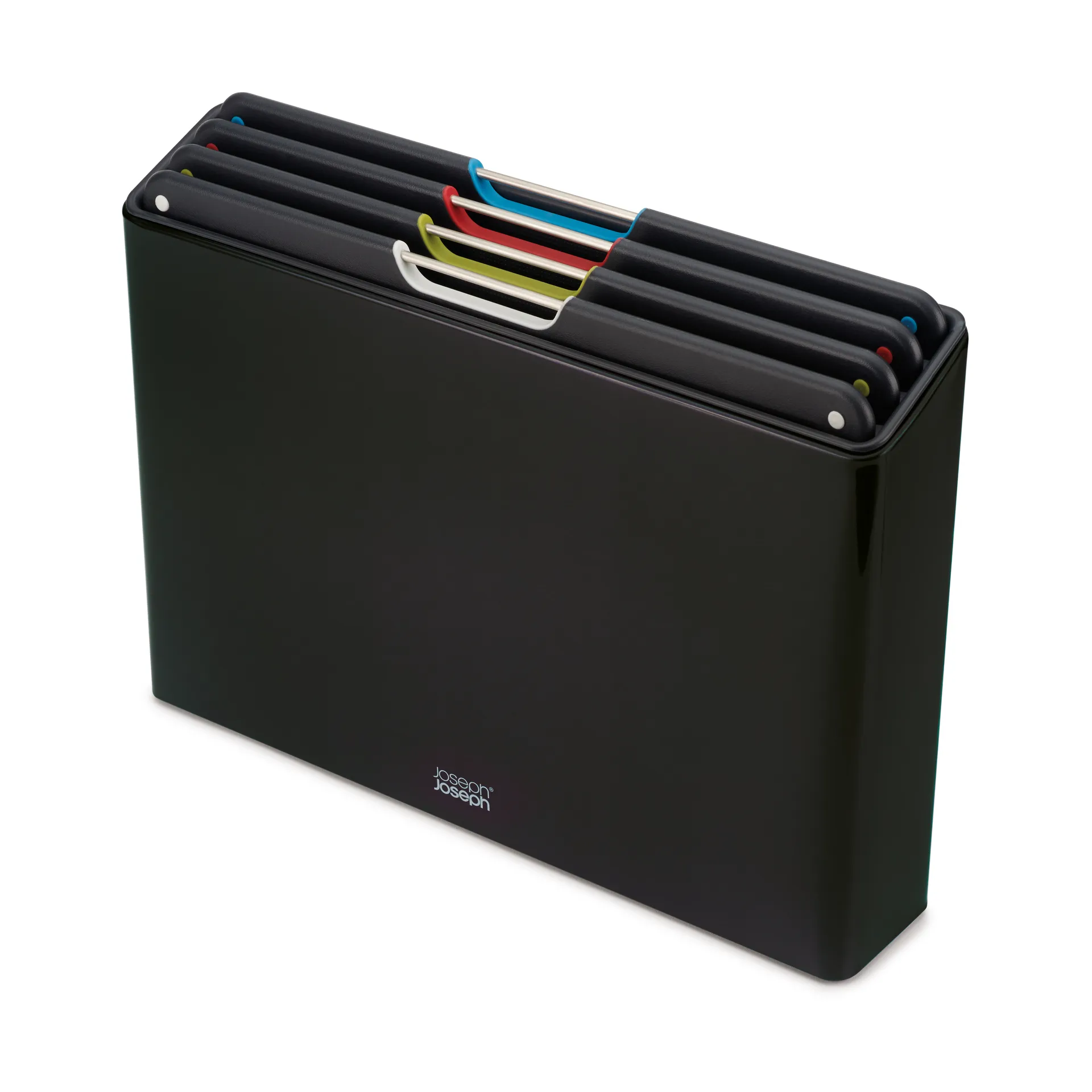 Folio steel snijplank 4-delig, Zwart Joseph Joseph