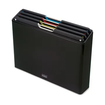 Folio steel snijplank 4-delig - Zwart - Joseph Joseph