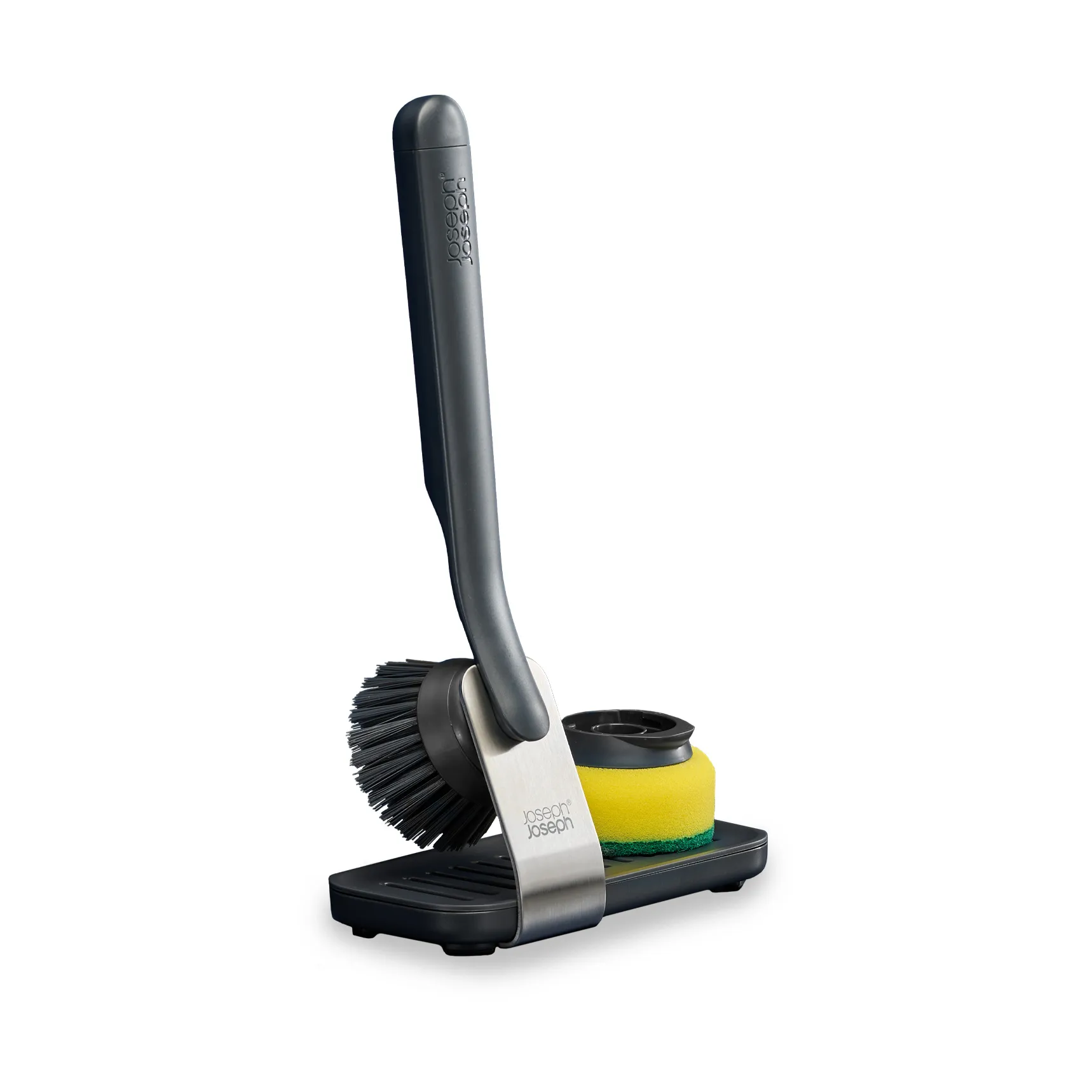 Joseph Joseph Sinktech afwasborstel groot staalrek, Grey Joseph Joseph