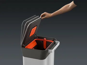 Joseph Joseph Titan afvalvermaler pedaalemmer 30 L - Stainless steel - Joseph Joseph