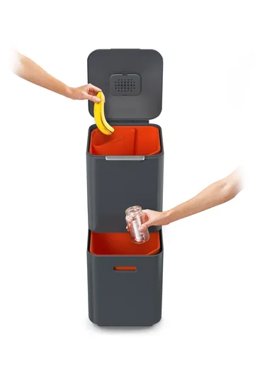 Joseph Joseph Totem Compact Afvalbak 40 L - Graphite - Joseph Joseph