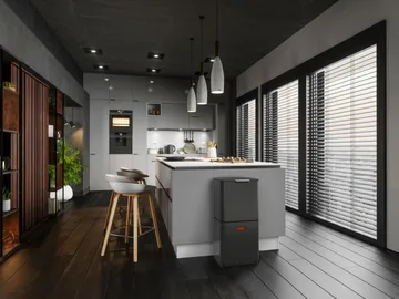 Joseph Joseph Totem Max vuilnisbak 60 L - Carbon black - Joseph Joseph