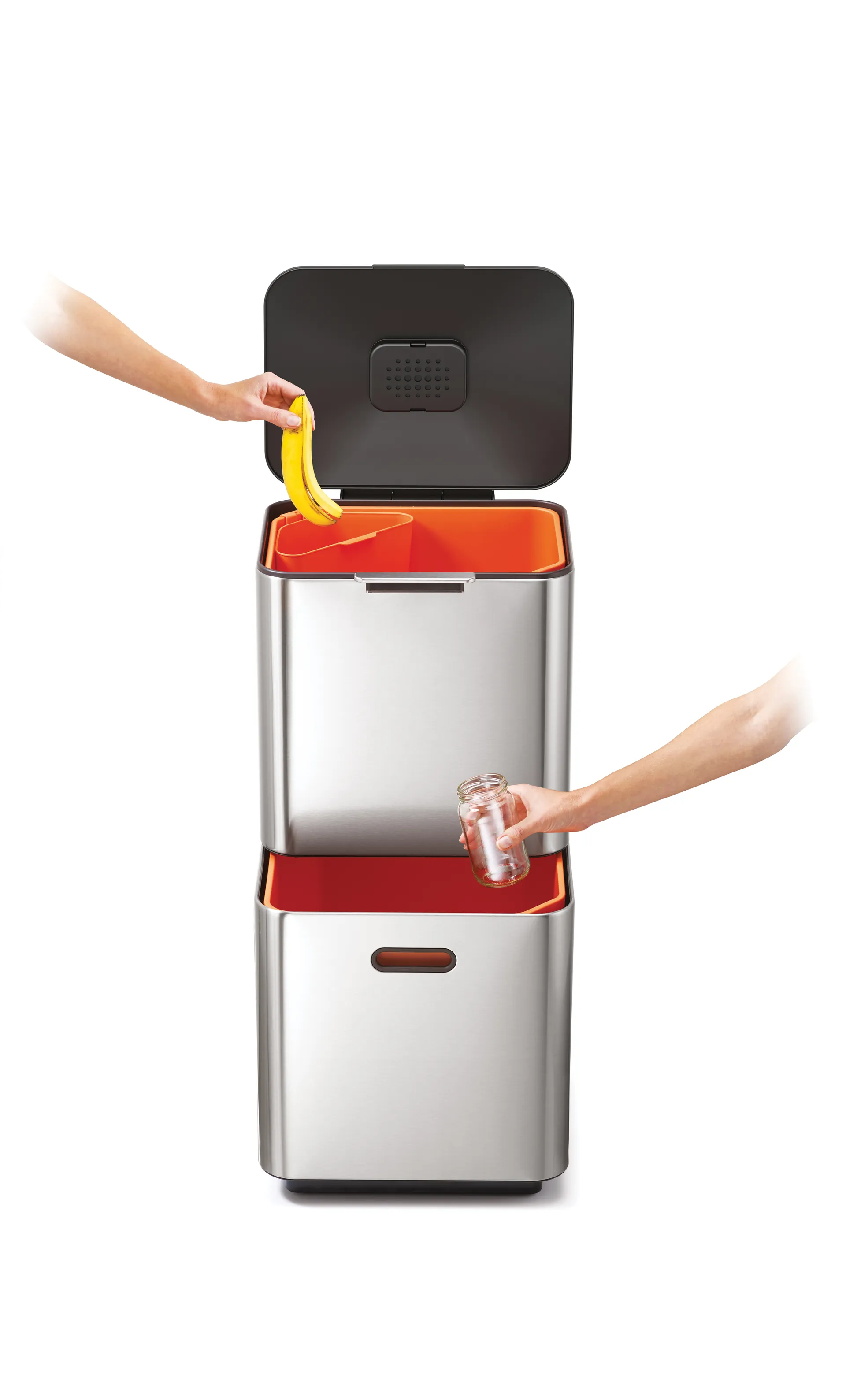 Joseph Joseph Totem Max vuilnisbak 60 L, Stainless steel Joseph Joseph