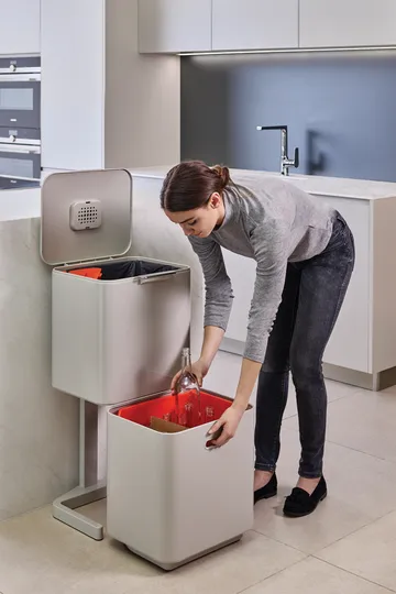 Joseph Joseph Totem Max vuilnisbak 60 L - Stone - Joseph Joseph