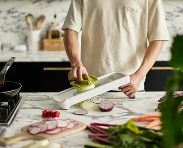 Multi grip mandoline 42 cm - Wit - Joseph Joseph