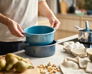 Nest bake ronde bakvorm 2-delig - Blauw - Joseph Joseph