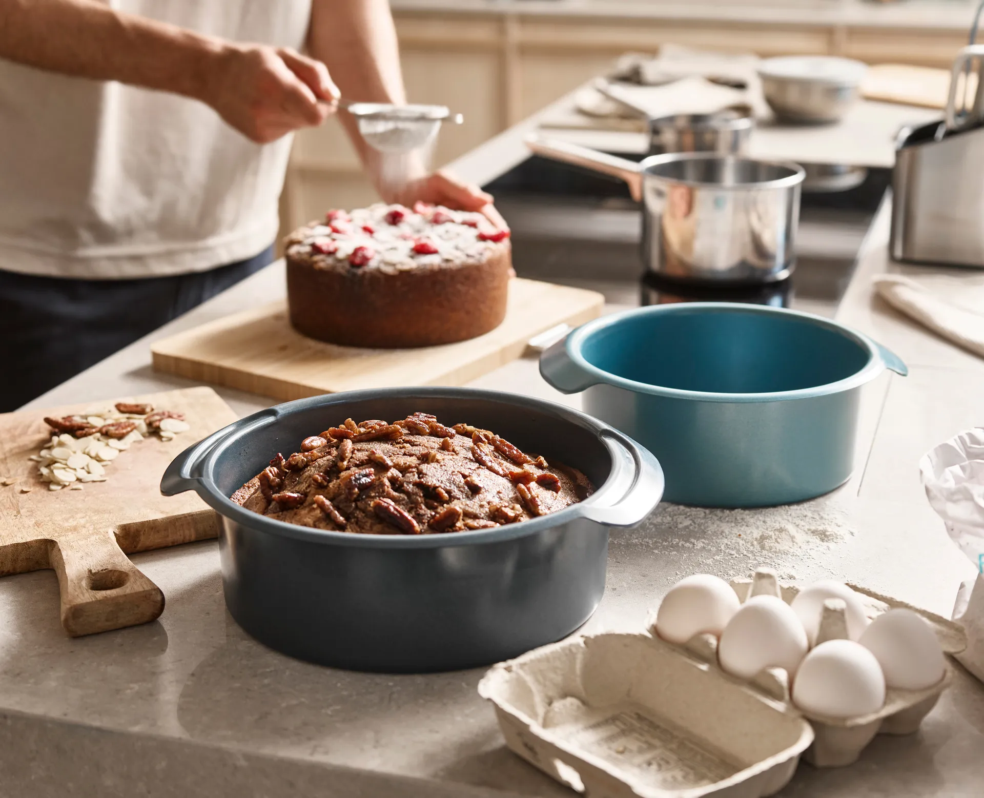Nest bake ronde bakvorm 23 cm, Blauw Joseph Joseph