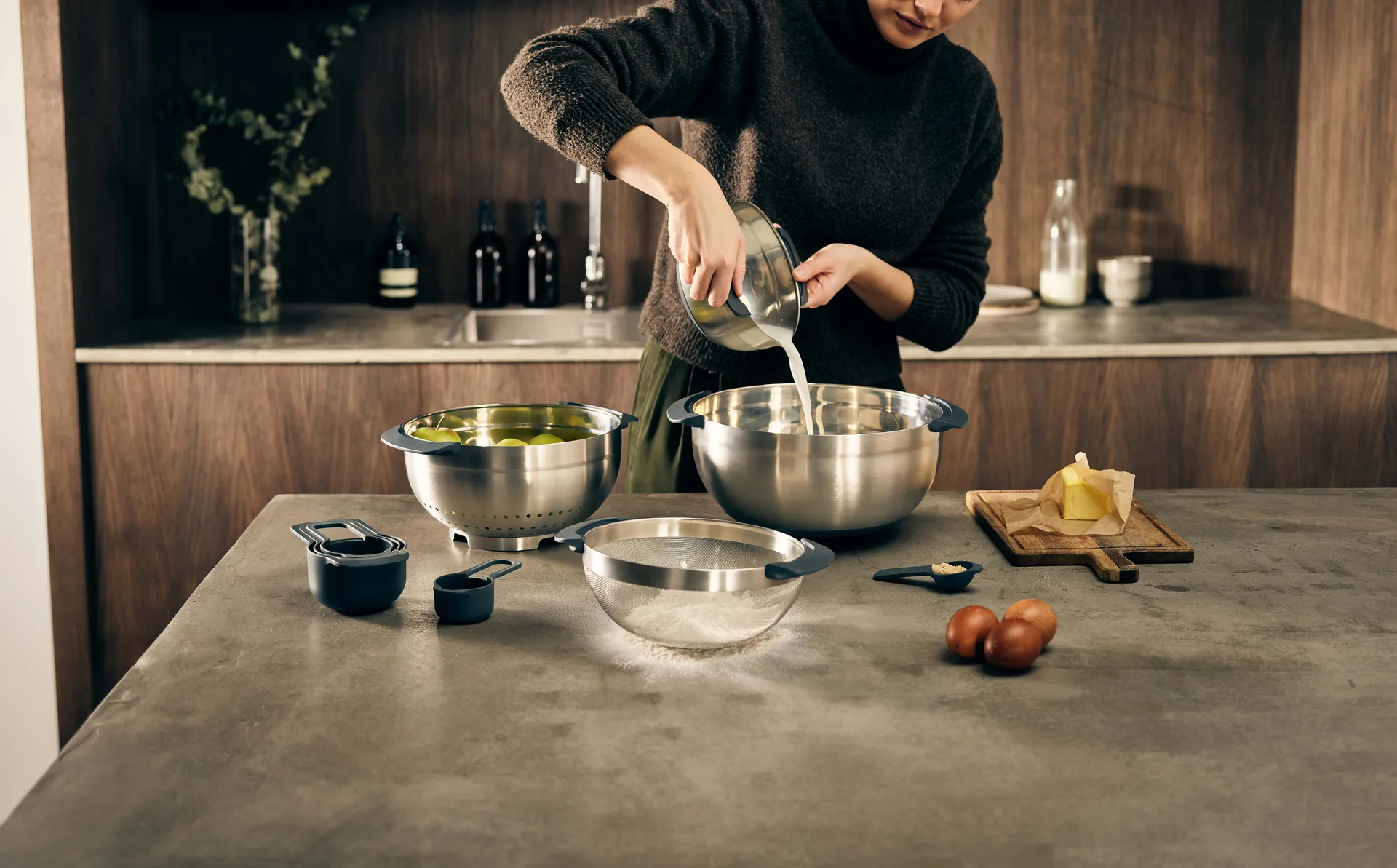 Nest komset 9-delig, Roestvrij staal Joseph Joseph