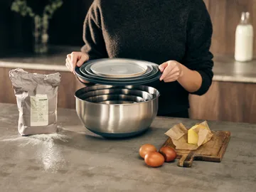 Nest prep & store kommen 8-delig - Staal - Joseph Joseph