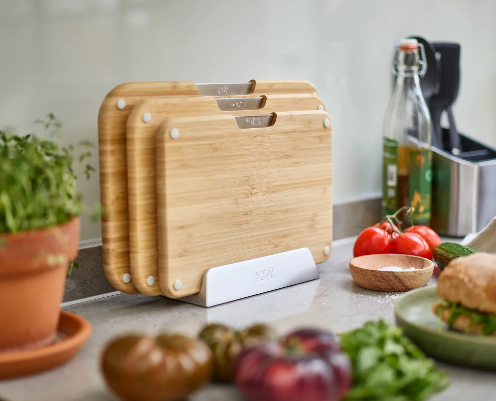 Nest snijplank 3-delig, Bamboe Joseph Joseph