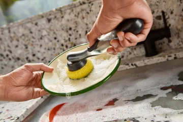 Sinktech afwasborstel met vervangingskop - Clear - Joseph Joseph