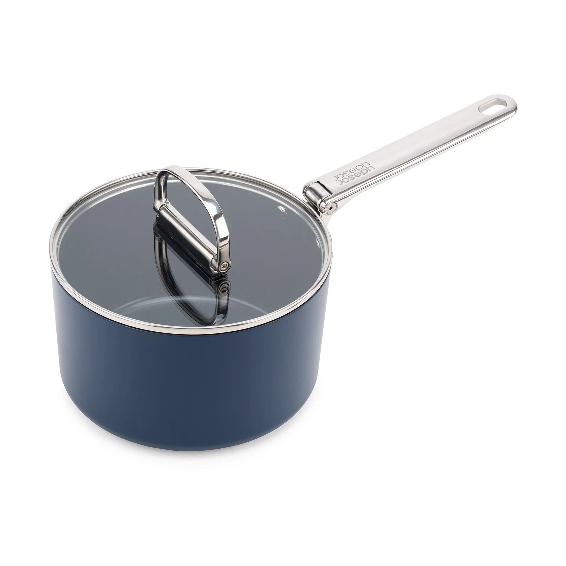 Space non stick steelpan met deksel Ø19 cm, Blauw Joseph Joseph