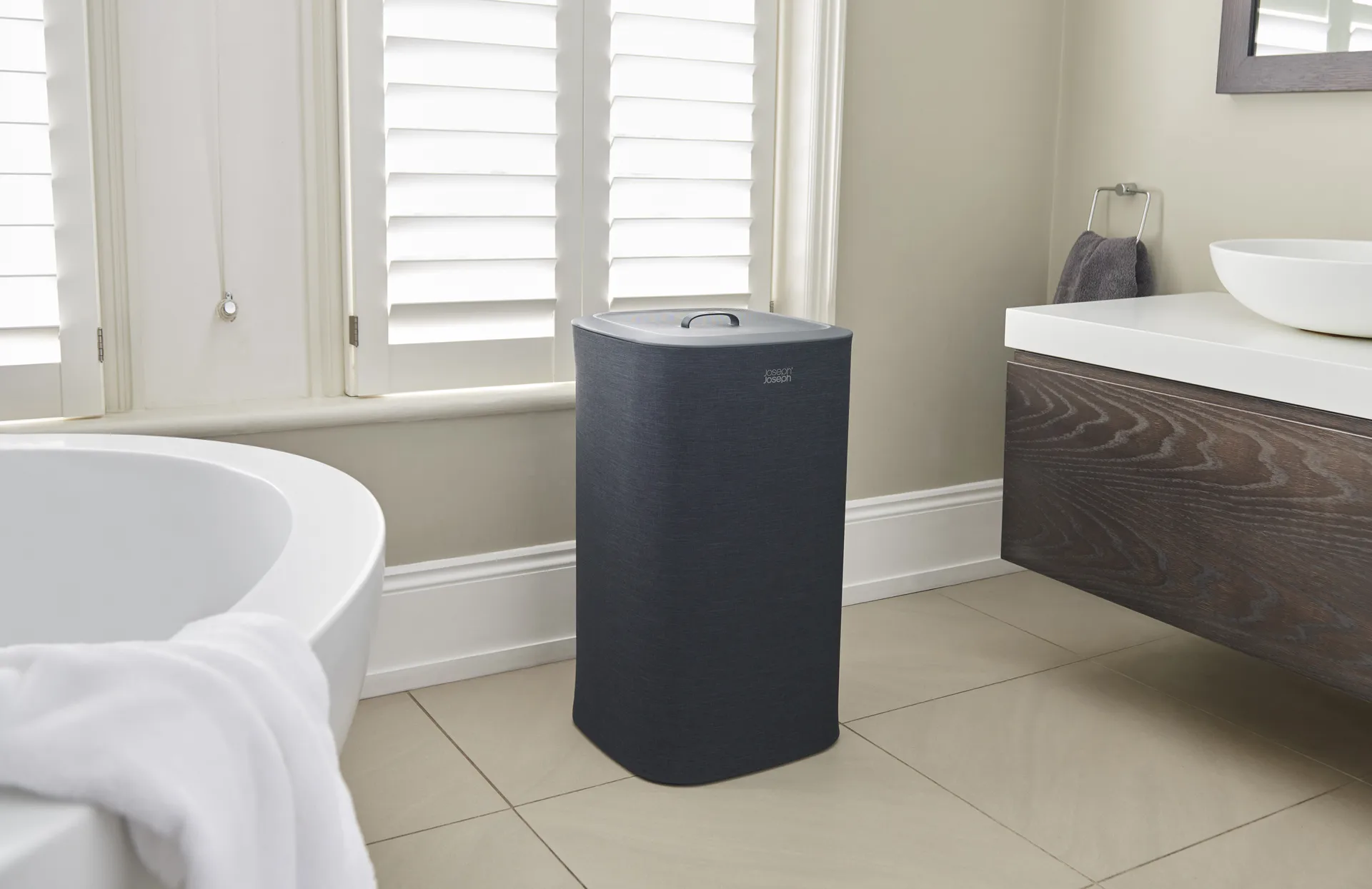 Tota wasmand 60 L, Zwart Joseph Joseph