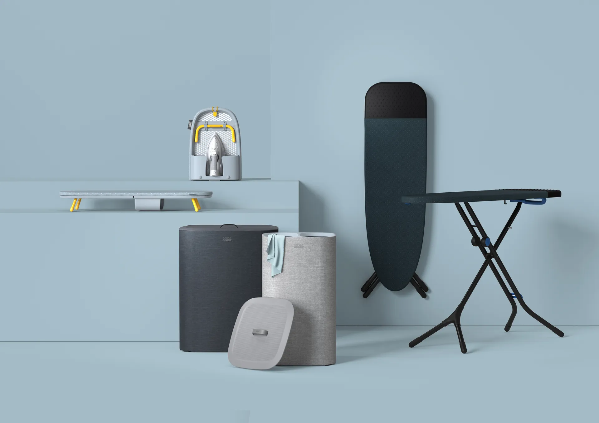 Tota wasmand 90 L, Zwart Joseph Joseph