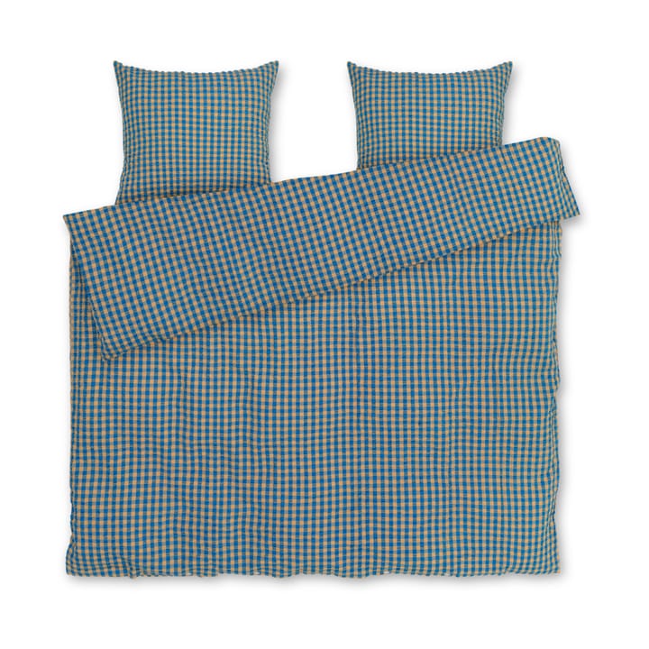 Bæk&Bølge beddengoedset 220x220 cm - Blauw-oker - Juna