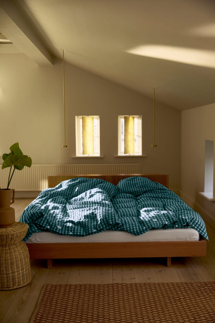 Bæk&Bølge dekbedovertrek 140x220 cm, Groen-lichtblauw Juna