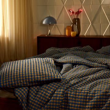 Bæk&Bølge dekbedovertrek 150x210 cm - Blauw-oker - Juna