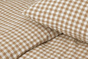 Bæk&Bølge dekbedovertrek 150x210 cm - karamel-offwhite - Juna