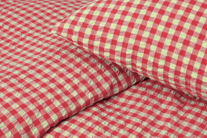 Bæk&Bølge dekbedovertrek 150x210 cm, Rood-geel Juna