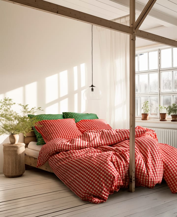 Bæk&Bølge dekbedovertrek 150x210 cm, Rood-geel Juna