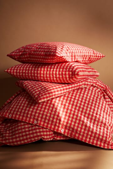 Bæk&Bølge dekbedovertrek 150x210 cm - Rood-geel - Juna