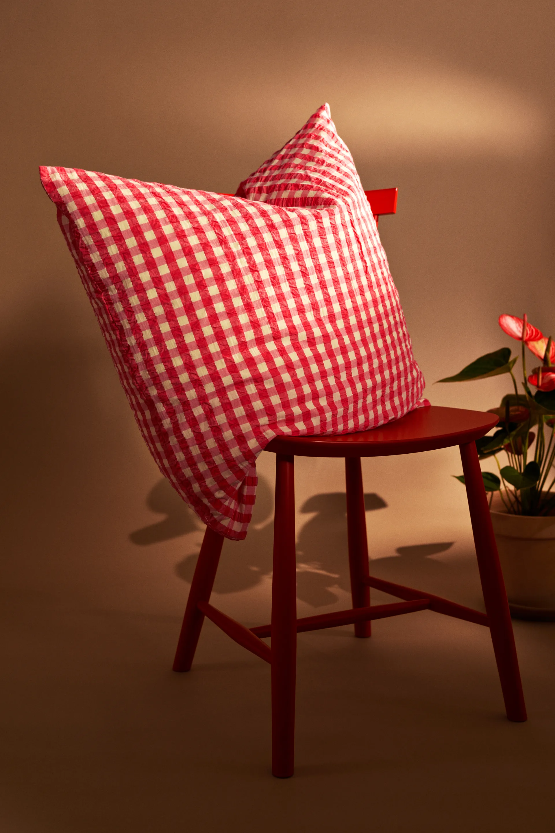 Bæk&Bølge dekbedovertrek 150x210 cm, Rood-geel Juna