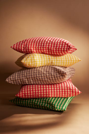 Bæk&Bølge dekbedovertrek 150x210 cm - Rood-geel - Juna