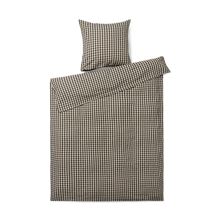 Bæk&Bølge dekbedovertrek 150x210 cm - Zwart zand - Juna