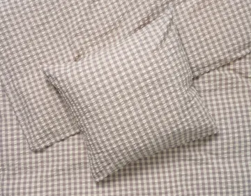 Bæk&Bølge dekbedovertrek 220x220 cm - Grijs-berk - Juna