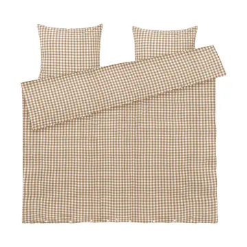 Bæk&Bølge dekbedovertrek 220x220 cm - karamel-offwhite - Juna