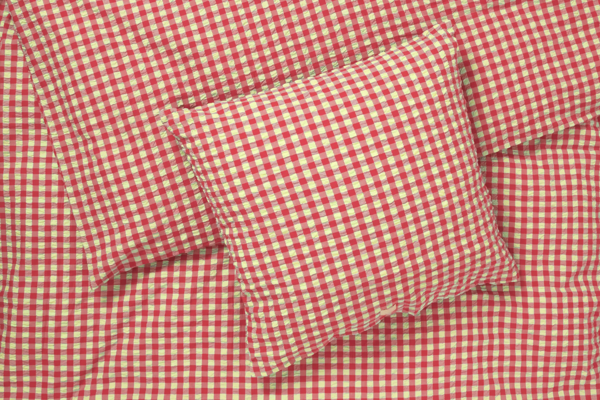 Bæk&Bølge dekbedovertrek 220x220 cm, Rood-geel Juna