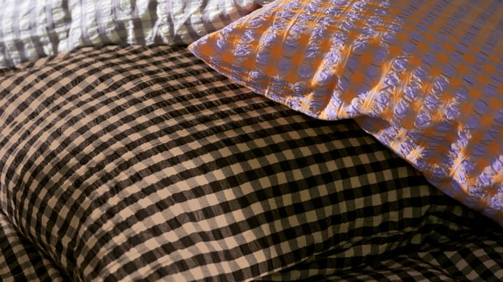 Bæk&Bølge kussensloop 50x60 cm, Zwart zand Juna