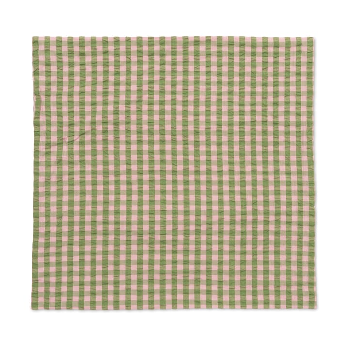 Bæk&Bølge kussensloop 60x63 cm - Groen-lichtroze - Juna