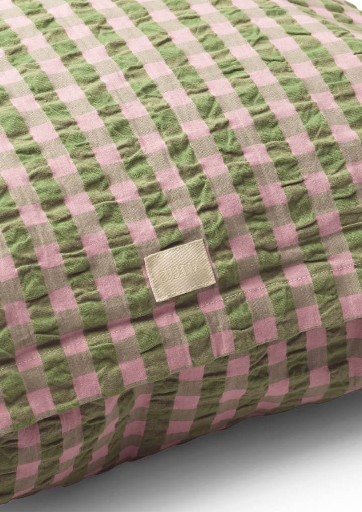 Bæk&Bølge kussensloop 60x63 cm, Groen-lichtroze Juna