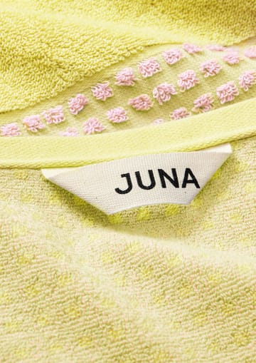 Check handdoek 70x140 cm - Geel-roze - Juna