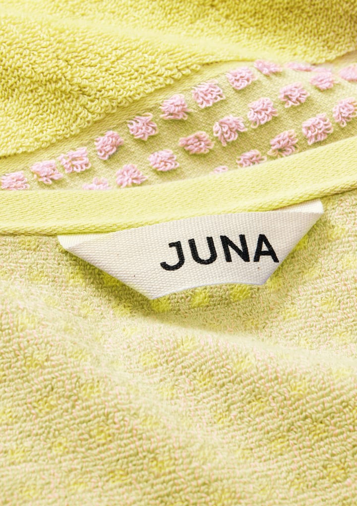 Check handdoek 70x140 cm, Geel-roze Juna