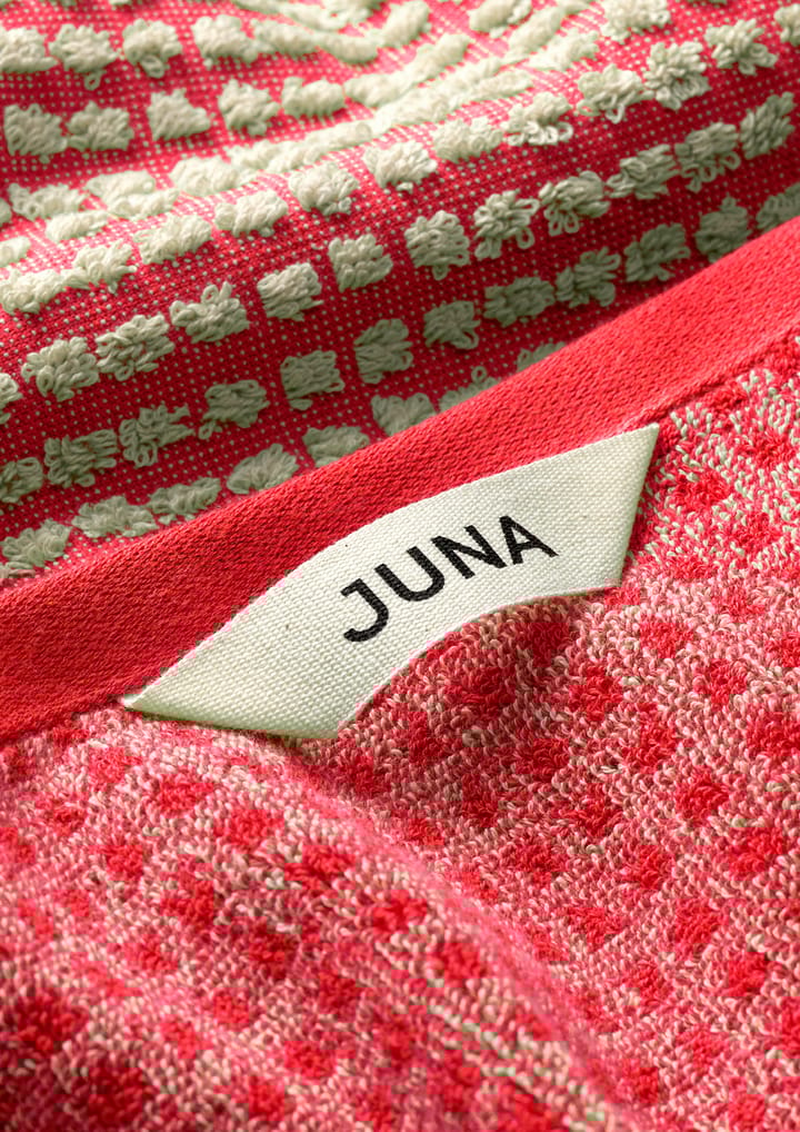 Check handdoek 70x140 cm, Rood-zand Juna