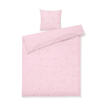 Daisy dekbedovertrek 150x210 cm - Roze-rood - Juna