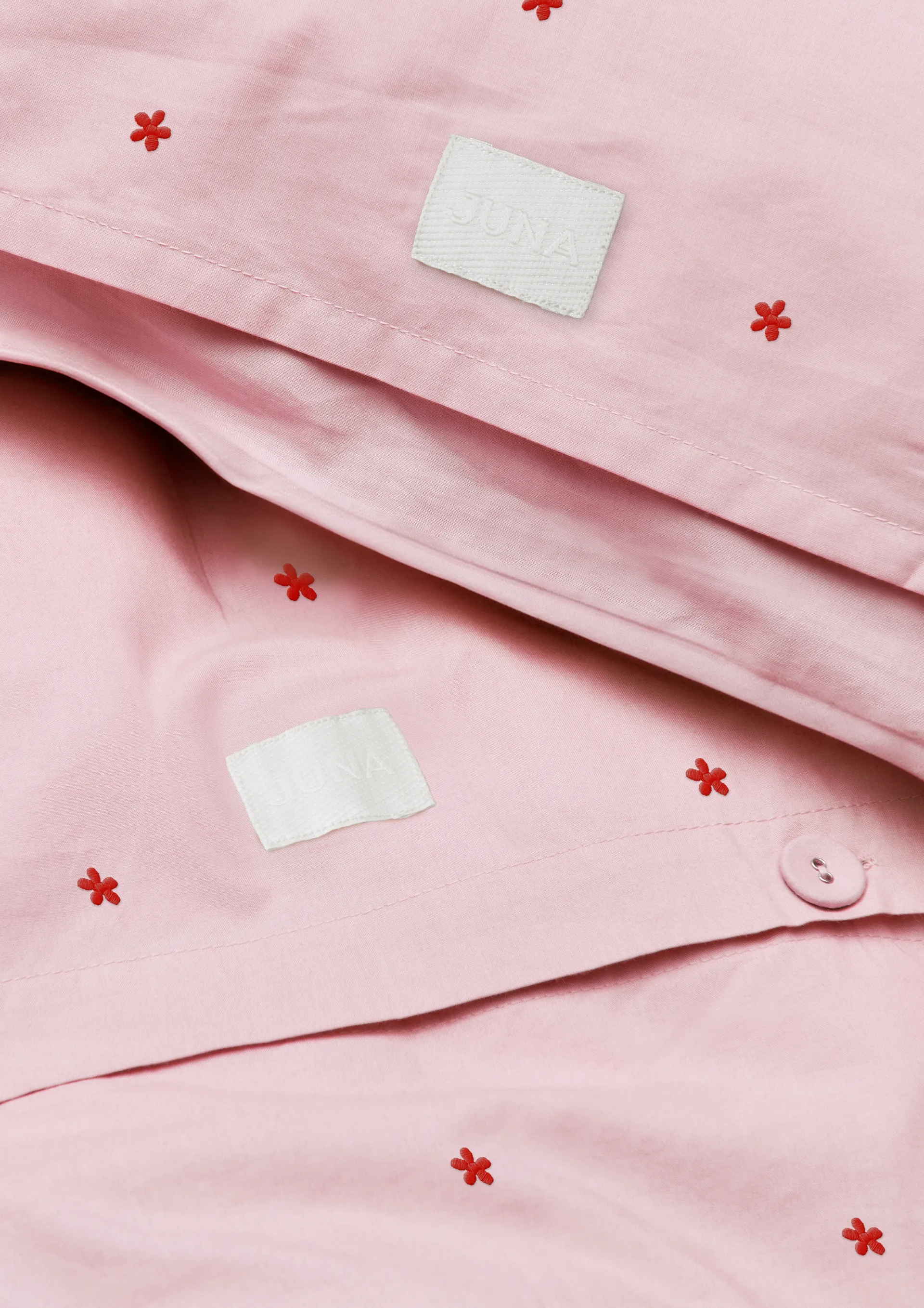 Daisy dekbedovertrek 150x210 cm, Roze-rood Juna