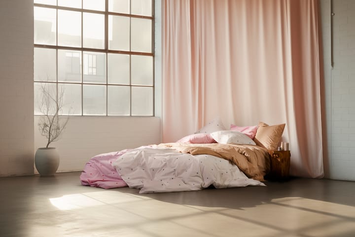 Daisy dekbedovertrek 150x210 cm, Wit-lichtblauw Juna