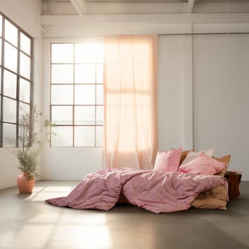 Daisy dekbedovertrek 220x220 cm - Roze-rood - Juna
