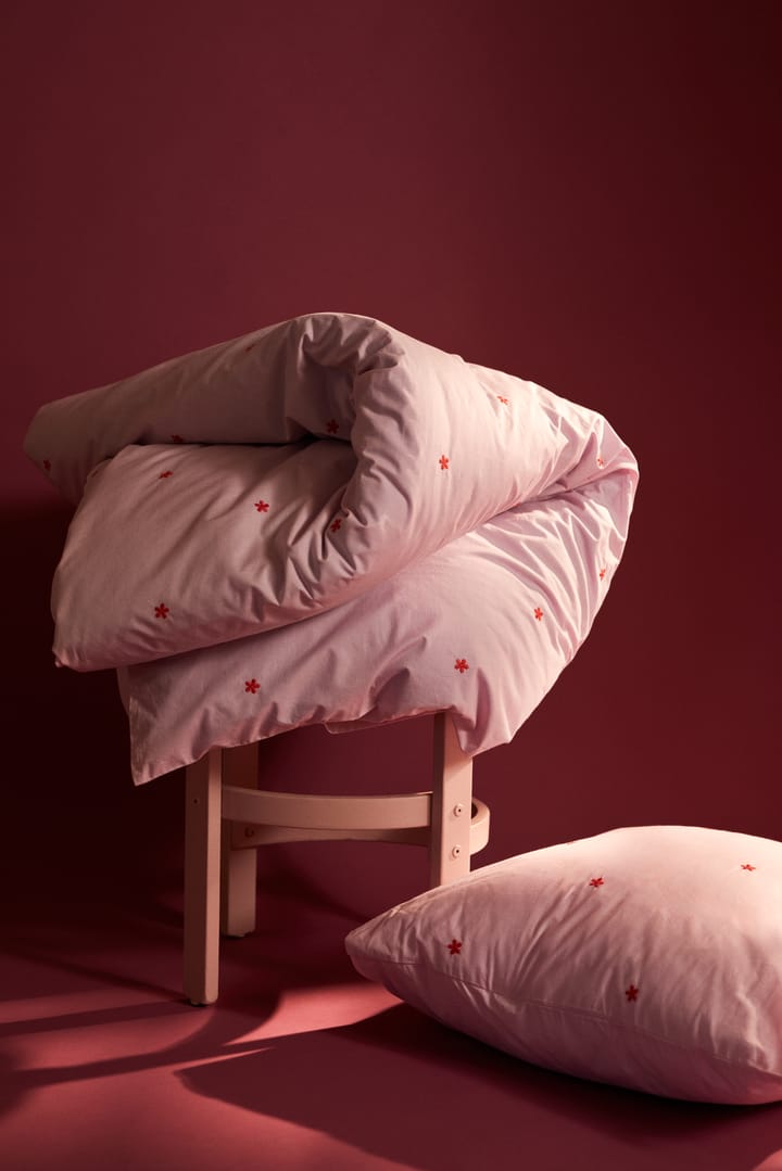 Daisy dekbedovertrek 220x220 cm, Roze-rood Juna