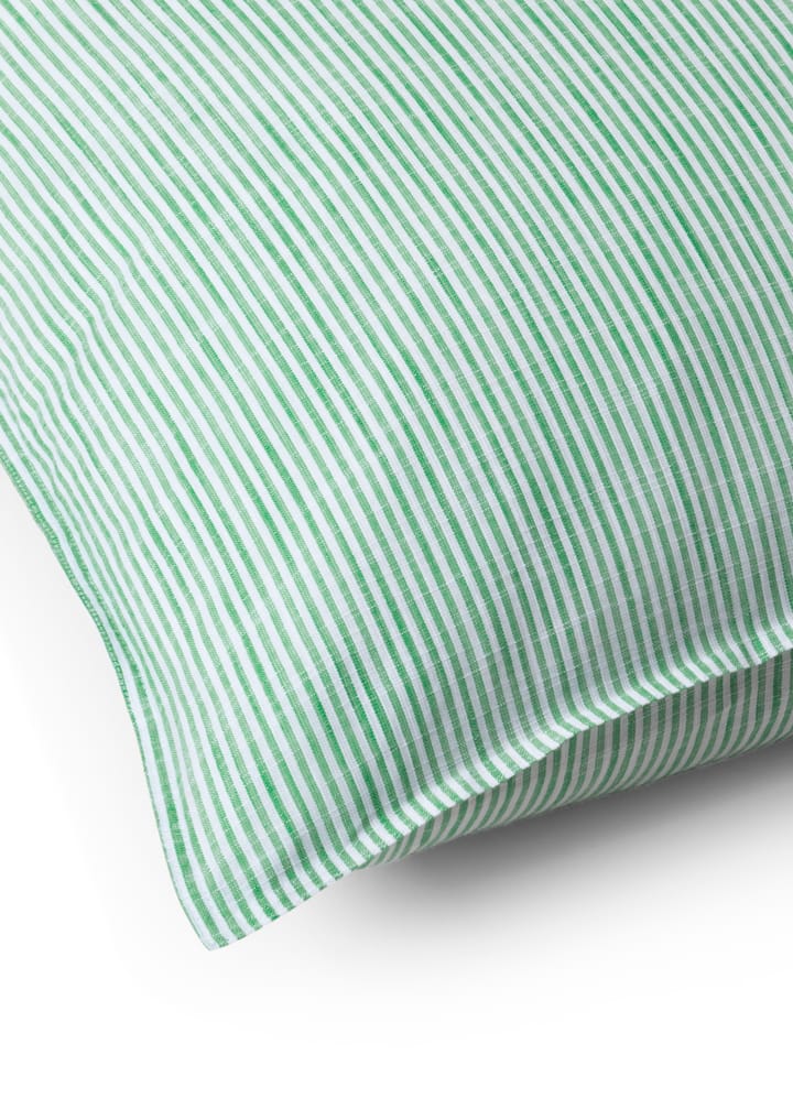 Monochrome Lines kussensloop 50x60 cm, Groen-wit Juna